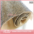 differert types mesh Crystal Diamond rhinestone lace fabric roll